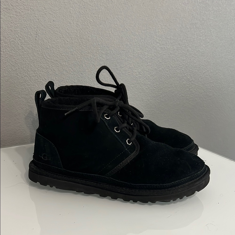 UGG Black Suede Ankle Boots